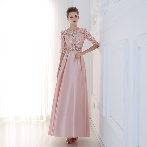 New Arrival Red Blue Pink Purple Floor Length Lady Girl Women Princess Bridesmaid Banquet Party Ball Dress Gown Fast Shipping