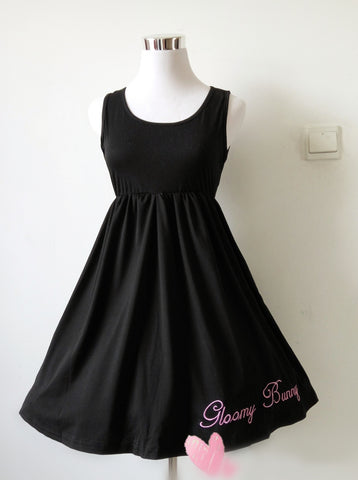 Black Comic Rabbit Dress Teens Girls 2 Pcs Suit Sweet Kawaii Short Dress Cute Bunny Print Long Sleeve Japanese Lolita Dress 2020