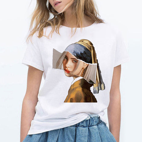 Billie Eilish T Shirt Hip Hop Music Funny T Shirt Women Tshirt Female Tee Shirt Femme Tops Women Clothes 2019 Streewear