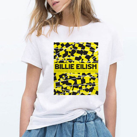 Billie Eilish T Shirt Hip Hop Music Funny T Shirt Women Tshirt Female Tee Shirt Femme Tops Women Clothes 2019 Streewear