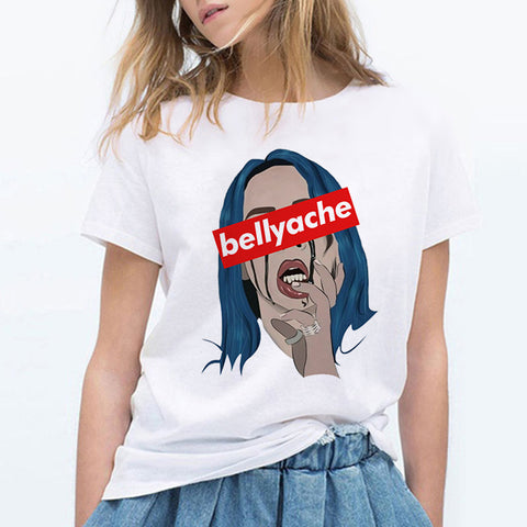 Billie Eilish T Shirt Hip Hop Music Funny T Shirt Women Tshirt Female Tee Shirt Femme Tops Women Clothes 2019 Streewear