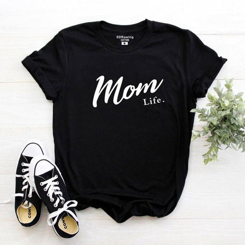 Harajuku Mom Life Shirt Mothers Day Gift Womens T Shirt Mom Life Tee Graphic Tees summer casual Female Tops drop ship