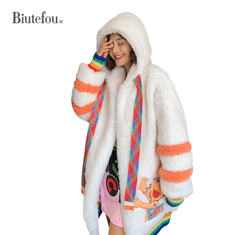 2019 Winter velvet coats fashion sequins ribbon women thick jackets