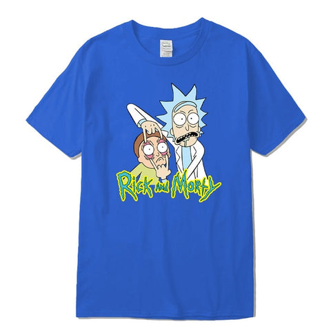 High quality funny tshirt 100% cotton crewneck rick and morty printed men tshirt casual knitted mens t-shirt tops tee shirt men