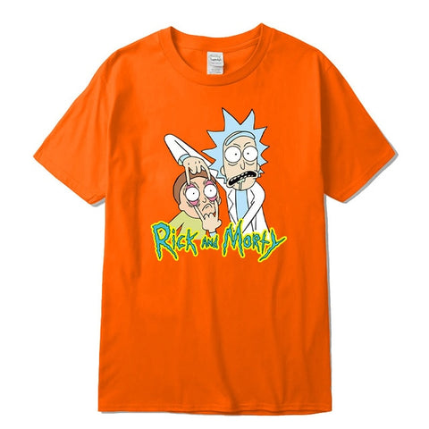 High quality funny tshirt 100% cotton crewneck rick and morty printed men tshirt casual knitted mens t-shirt tops tee shirt men