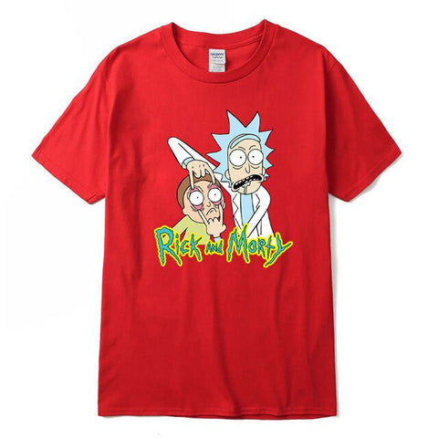 High quality funny tshirt 100% cotton crewneck rick and morty printed men tshirt casual knitted mens t-shirt tops tee shirt men