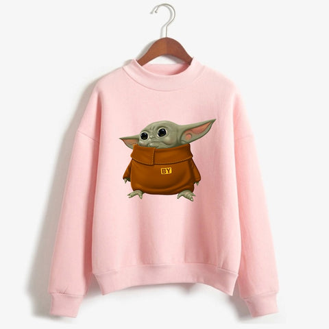 Mandalorian Sweatshirt Women Star Wars Baby Yoda Space Opera TV Series Hoodies Harajuku Science Fiction Movies Female Clothes