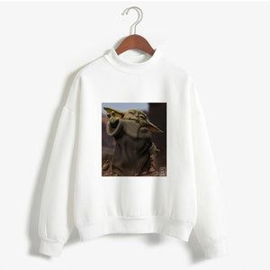 Mandalorian Sweatshirt Women Star Wars Baby Yoda Space Opera TV Series Hoodies Harajuku Science Fiction Movies Female Clothes
