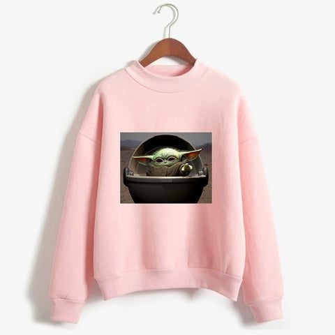 Mandalorian Sweatshirt Women Star Wars Baby Yoda Space Opera TV Series Hoodies Harajuku Science Fiction Movies Female Clothes