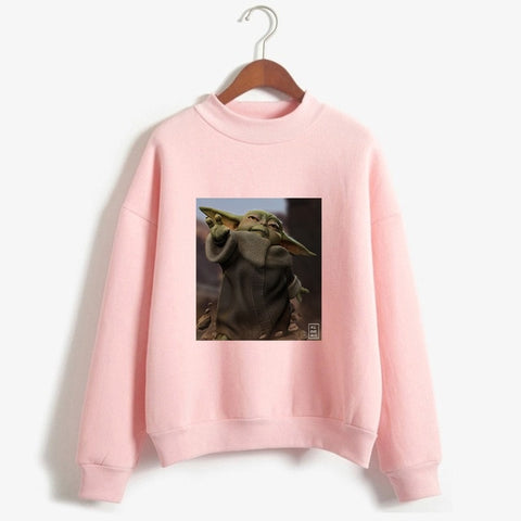 Mandalorian Sweatshirt Women Star Wars Baby Yoda Space Opera TV Series Hoodies Harajuku Science Fiction Movies Female Clothes