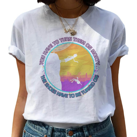 New Rick and Morty Funny Cartoon T Shirt Women Harajuku Ricky N Morty Ullzang T-shirt 90s Graphic Tshirt Fashion Top Tees Female