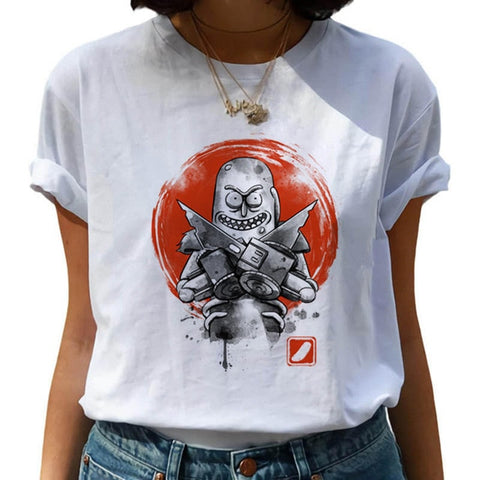 New Rick and Morty Funny Cartoon T Shirt Women Harajuku Ricky N Morty Ullzang T-shirt 90s Graphic Tshirt Fashion Top Tees Female