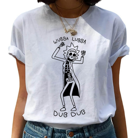 New Rick and Morty Funny Cartoon T Shirt Women Harajuku Ricky N Morty Ullzang T-shirt 90s Graphic Tshirt Fashion Top Tees Female