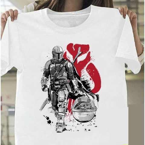 Baby Yoda Mandalorian T Shirt Men/women Harajuku Star Wars T-shirt Satanist Moive Graphic Tees Men Tshirt Male 80s Top Child