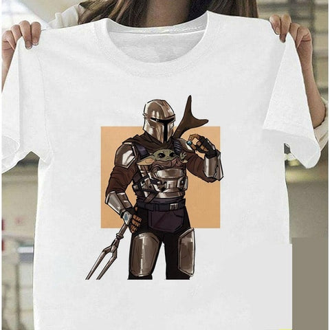 Baby Yoda Mandalorian T Shirt Men/women Harajuku Star Wars T-shirt Satanist Moive Graphic Tees Men Tshirt Male 80s Top Child