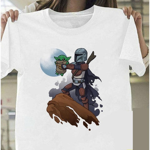 Baby Yoda Mandalorian T Shirt Men/women Harajuku Star Wars T-shirt Satanist Moive Graphic Tees Men Tshirt Male 80s Top Child
