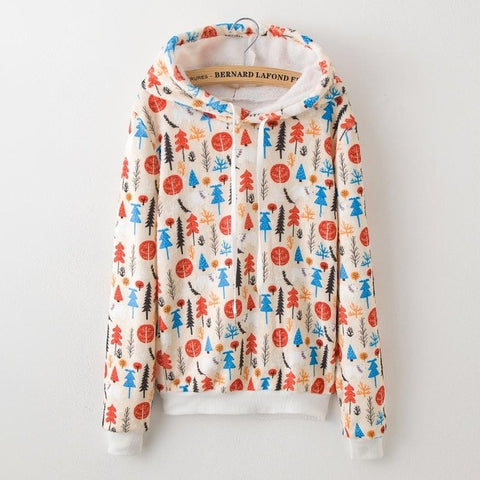 2010 new tops flannel warm thick hooded pullover women long sleeves fight casual sneakers women's clothing