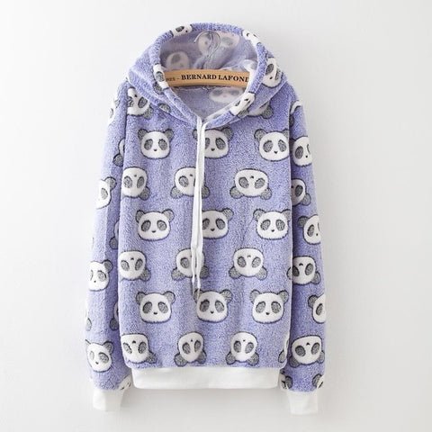 2010 new tops flannel warm thick hooded pullover women long sleeves fight casual sneakers women's clothing