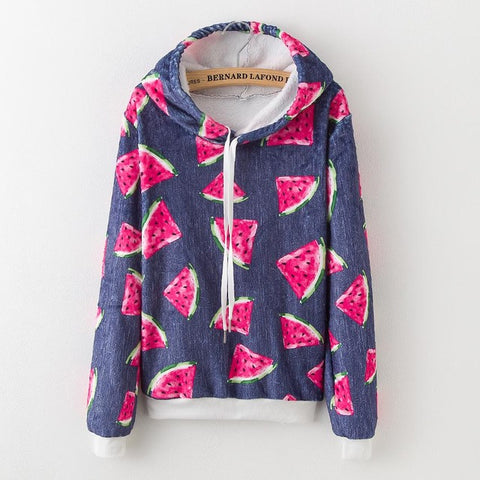 2010 new tops flannel warm thick hooded pullover women long sleeves fight casual sneakers women's clothing