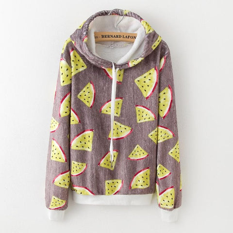 2010 new tops flannel warm thick hooded pullover women long sleeves fight casual sneakers women's clothing