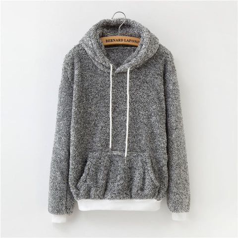 2010 new tops flannel warm thick hooded pullover women long sleeves fight casual sneakers women's clothing