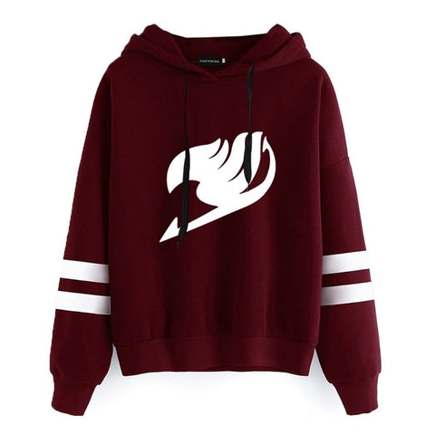 Anime Hoodie Fairy Tail Janpan Manga Hoodie Women Long Sleeve Hooded Sweatshirts Female Harajuku Pullover Tops