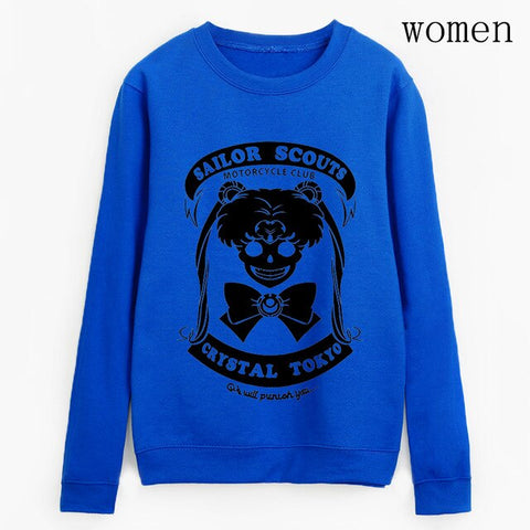 Women cute printed Hoodies casual fleece Clothes 2019 Cartoon Sailor Moon pullovers streetwear fashion Sweatshirt new tracksuits