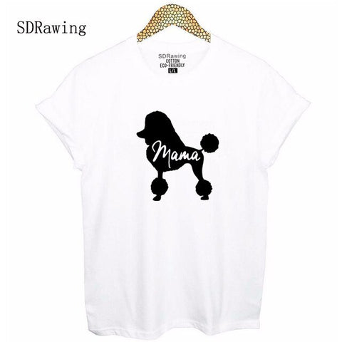 Dog Mom Shirt Poodle Gifts For Dog Owner Mothers Day T Shirt Pet Lover tops Dog Lover Mommy Clothes Animal Lover Ladies Tees