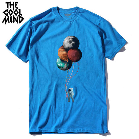COOLMIND MO0117A 100% cotton short sleeve casual loose o-neck men T-shirt casual summer cool T shirt loose tshirt tee shirts